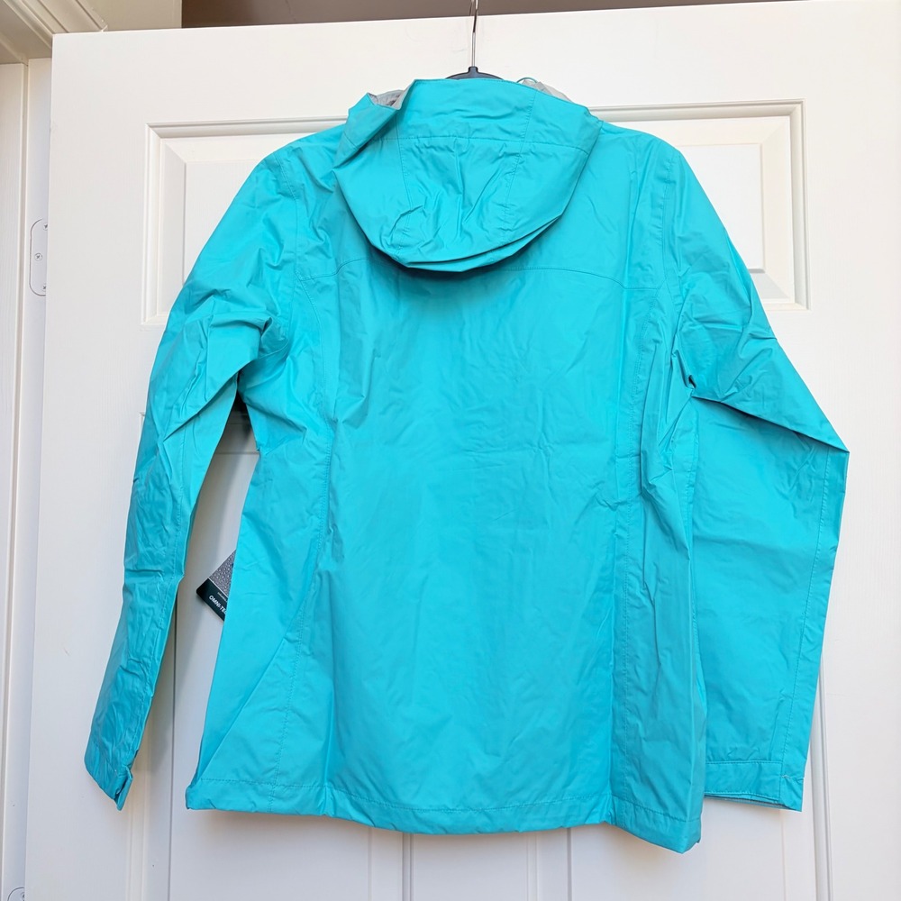 Columbia Arcadia II Jacket Womens Large Teal Blue Breathable Rain Coat Omnitech - Picture 7 of 16